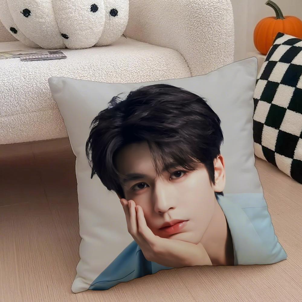 Handsome Versatile Chinese Actor ZZhangLingHe Cushion Cover Throw Pillow Cover Hidden Button Durable Polyester Chair Cushion