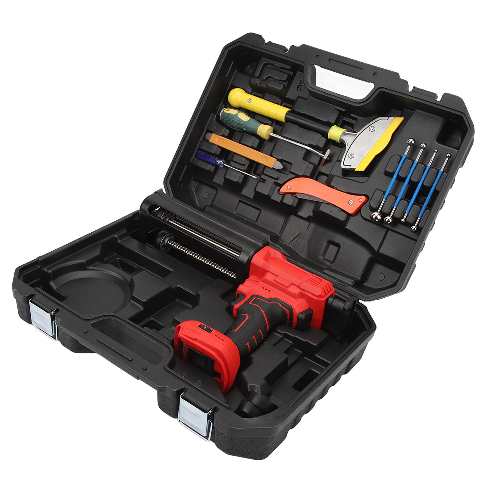 

Беспроводной пистолет для герметика, 6 скоростей, 800 Н, тяга, пистолет для герметика со светодиодной подсветкой для герметизации