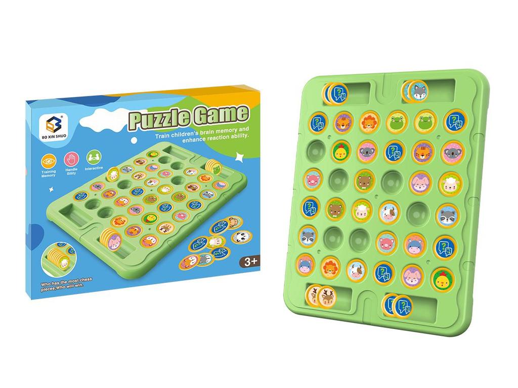 Kids' Animal Flip Chess: Double Battle Puzzle Game for Observation and Concentration Training
