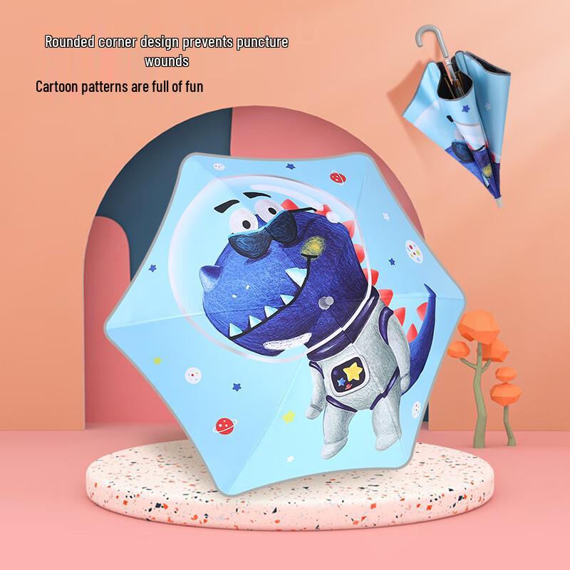 Mido Kids UV Protection Cartoon Straight Umbrella
