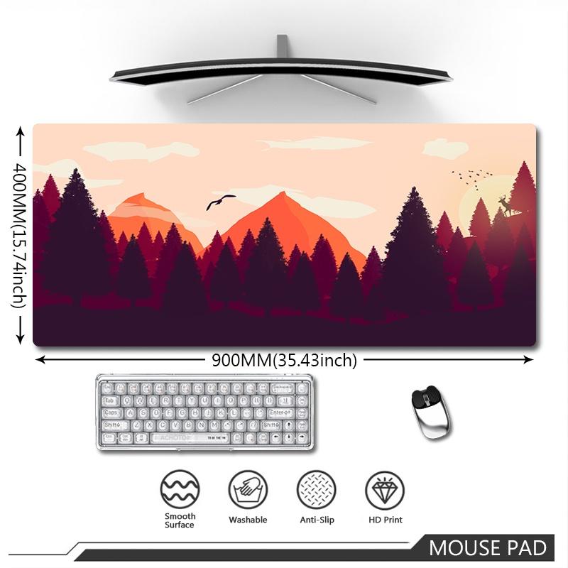 Original Large Mousepad Deep Forest Firewatch Mouse Pad Gaming Keyboard Mouse Mat Speed Waterproof Notebook Office Carpet Mats