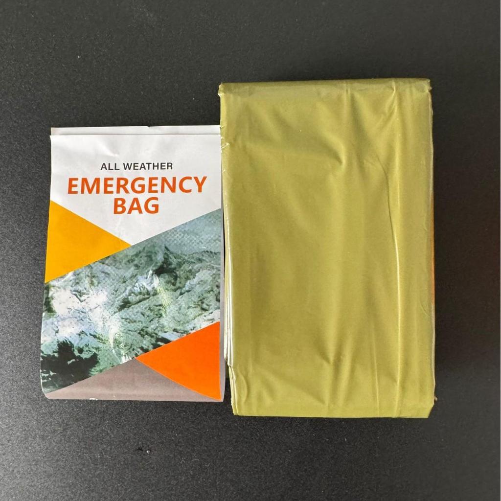 Orange Outdoor Portable Emergency Windproof & Rainproof First Aid Sleeping Bag for Professional Mountaineering