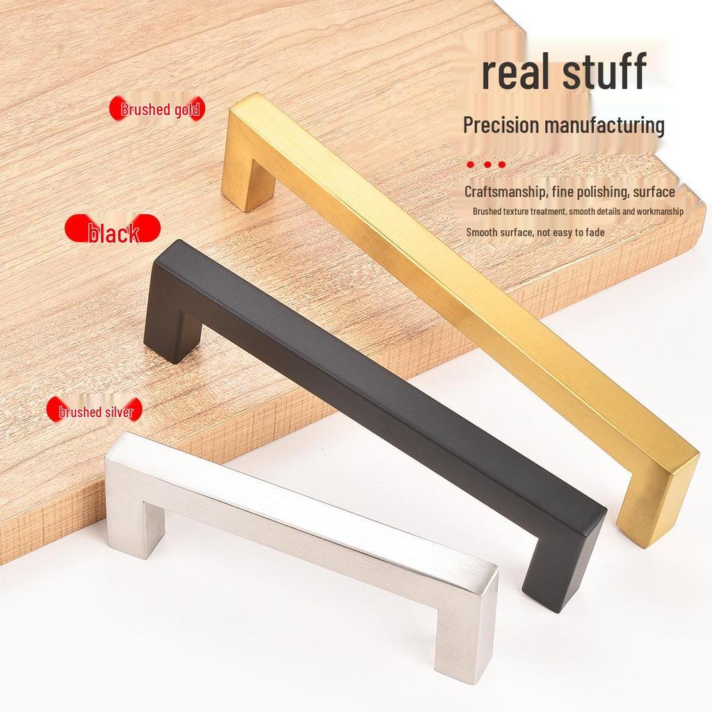 Modern Simple Stainless Steel Kitchen Cabinet & Wardrobe Handle for Doors and Drawers