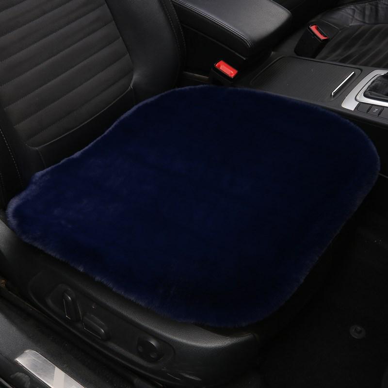 Rabbit Plush Winter Car Seat Cushion - Thick, Warm, No-Backrest, Universal Three-Piece Set