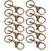 10Pcs Key Chain Plating Non Fading Simple Keychain Bag Buckle Lobster Clasp Hook(Antique Brass )