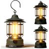 Portable LED Camping Lanterns,1500LM Step-lDimming, Lightweight Retro Battery Powered USB Rechargeable Tent Lights,Survival Kits