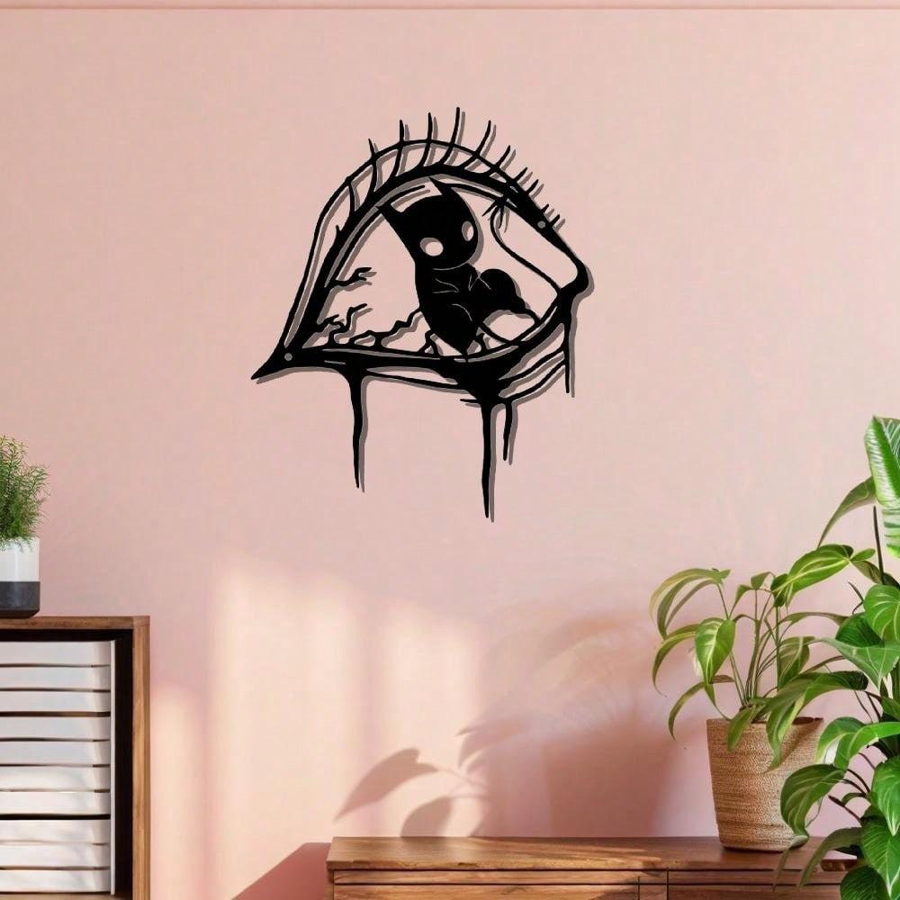 2D Personalized Cartoon Eyes Metal Wall Art, Dark Gothic Indoor Outdoor Decor, Halloween Christmas Gift for Alt Style Lover