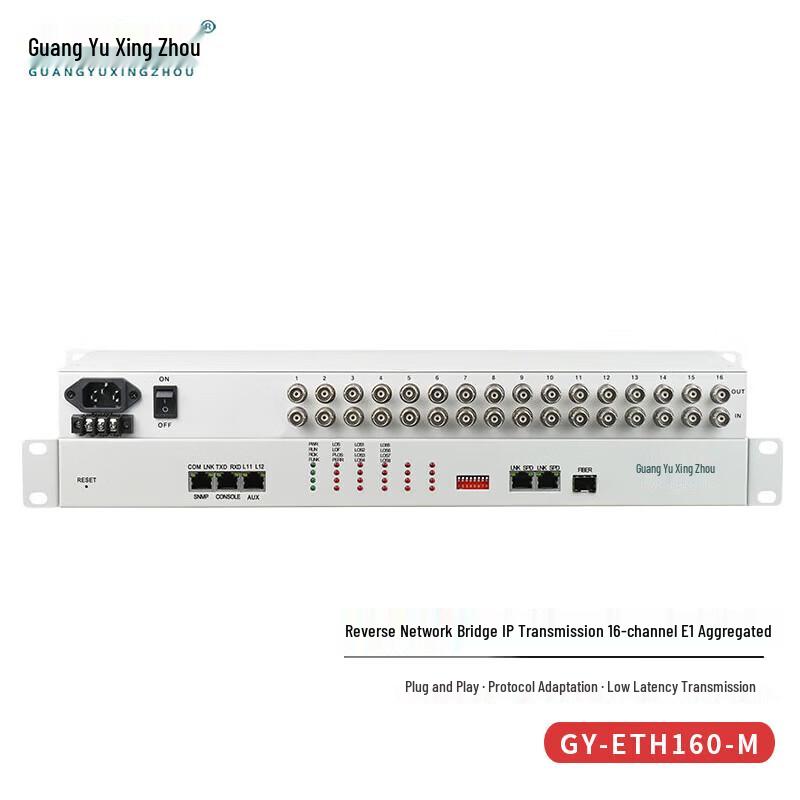 Guangyu Star Continent GY-ETH160-M 16-Port E1 to IP Protocol Converter