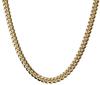 Rockyu Stainless Steel Gold 18k Gold Plated Curb Chain Stylish Hip Hop Popular Accessory Men's Necklace, Style,