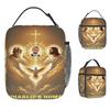 Charlie Kirk Angelic Advocate Lunch Bag Travel Lunch Box For Women Kawaii Designer Thermal Lunch Bags Oxford Portable Cooler Bag