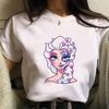 Disney Cartoon Villain Princess Graphic T Shirts Streetwear Y2k Women T-shirts Summer Tops Harajuku Ladies T Shirt White Blouses