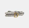 [Pre-Owned] Saddle Oblique Classic Embroidered Monogram Canvas Shoulder Bag - Very Good #2YENFR