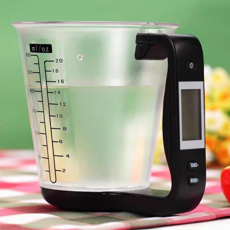 Durable materials Digital Scale and Measuring Cup with Clear LCD Screen for Easy Reading Any Kitchen