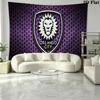 Orlando City SC Wall Tapestry Aesthetic Wall Hanging Printed Fabric Blanket Decorative Tapestries for Bedroom Living Room Home Decor