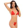 Super Light Bikini with Transparent Straps and Chest Pads - Women's Swimsuit