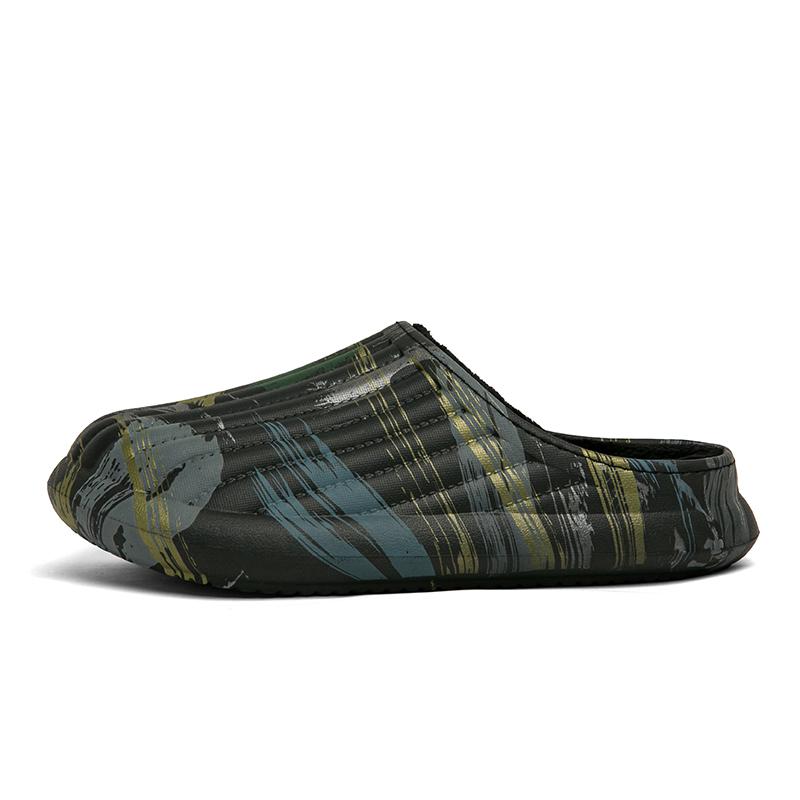 

Модные мужские тапочки с круглым носком, водонепроницаемые, плоские, хлопковые, мягкие, нескользящие, износостойкие, плюс бархат, сохраняющие тепло, популярная модель 44-45 чёрный