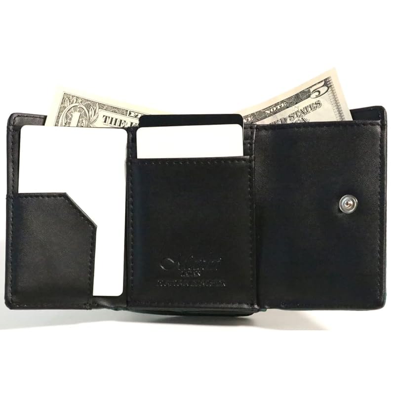 [Berkut] green trifold wallet men's Popularity genuine leather large capacity italian leather ladies compact trifold wallet mini wallet 1071040-F-130a