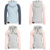 Luxurious Womens Fashion Zipper Sweater Hooded Cardigan Casual Hoodies Jacket Coat Tops