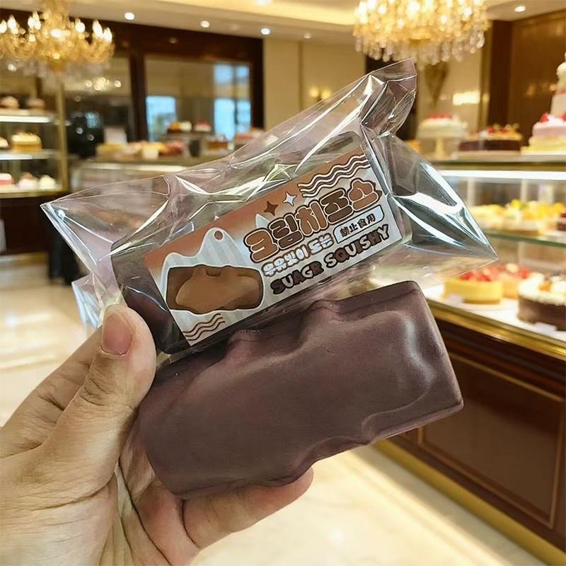 Gesimuleerde Chocoladereep Stick Langzaam Rijzend Speelgoed Sensorisch Fidget Stressverlichting Cadeau Voor Kinderen Volwassenen Angst ADHD Autisme Asmr