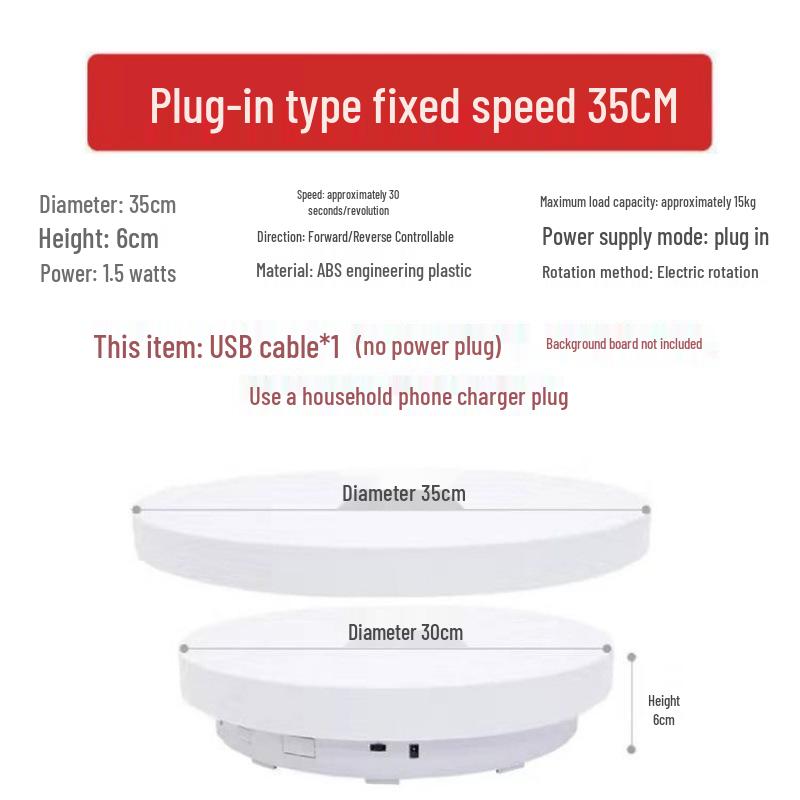 Automatic Rotating Display Stand with Remote for Photography and Live Streaming