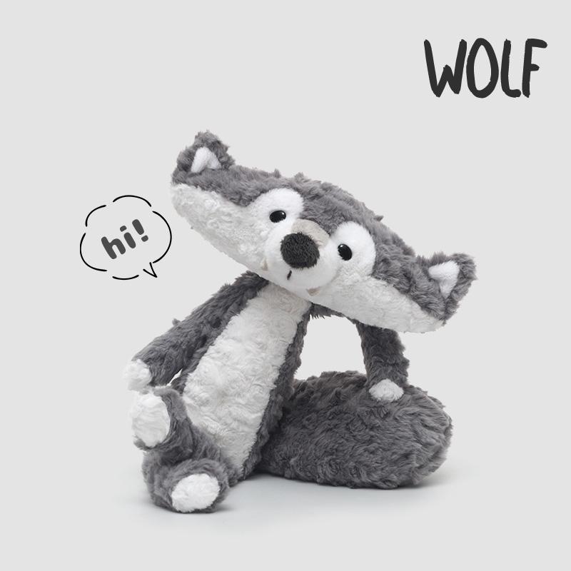 

38см Мультяшная Лиса Летяга Волк Аллигатор Плюшевая Мягкая Игрушка Милая Пушистая Плюшевая Игрушка Подушка для Сна Обнимашка Декор Комнаты Подарок для Детей