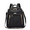 Women's Oxford Cloth Embroidered Backpack - Large Capacity, Fashionable, Perfect for Work and Commute