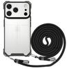 Umhängetasche Hülle Für iPhone 17 Pro Max 16 13 12 14 15 Plus 11 Vier-Ecken-Haken Lanyard Halsband Transparent Outdoor Hülle