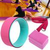Conjunto de 4 peças de roda de ioga, bloco de ioga, cinto elástico para ioga, dor nas costas, alongamento, fitness