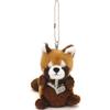 Take Off Red Panda Plush Toy Strap with Initial Charm [Y] Angel's Mischief Series