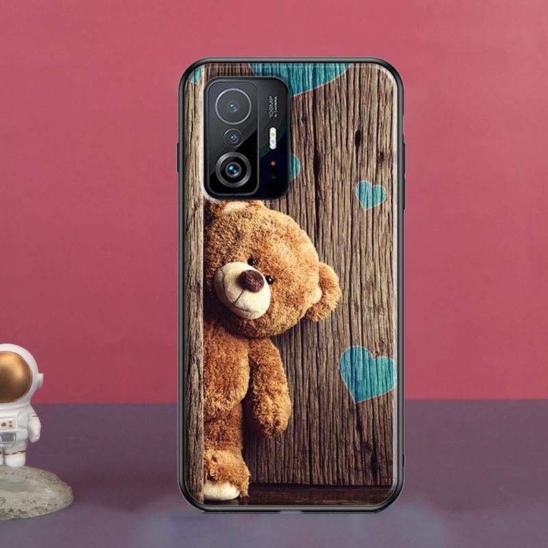

Чехол с милым медведем для POCO X5 X3 F5 Pro X4 F4 GT M5s C40 F3 для Xiaomi 13 Lite 12 11T 12T Pro 12X POCO M5
