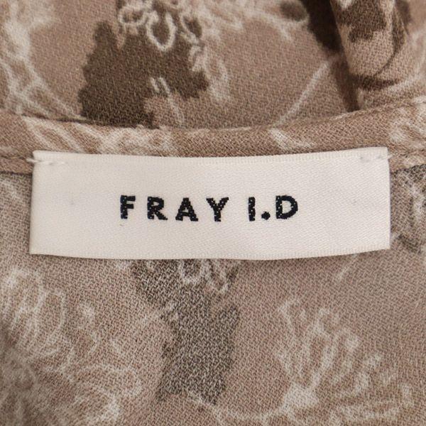 FRAY I.D 20AW FWFO205233 Floral Long Sleeve Waist Shirring Print One Piece Women Used