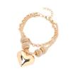 Exquisite Bracelet Personality Creativity Fashion Multi Layer Heart Shaped Bracelet for Weddings