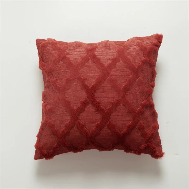 Soft Plush Cushion Cover 45x45cm - Nordic Style Pillowcase for Chair, Couch & Living Room, Stylish Home Decor Essential