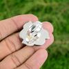 Natural African Amethyst Promise Flower Adjustable Ring 925 Silver For Women