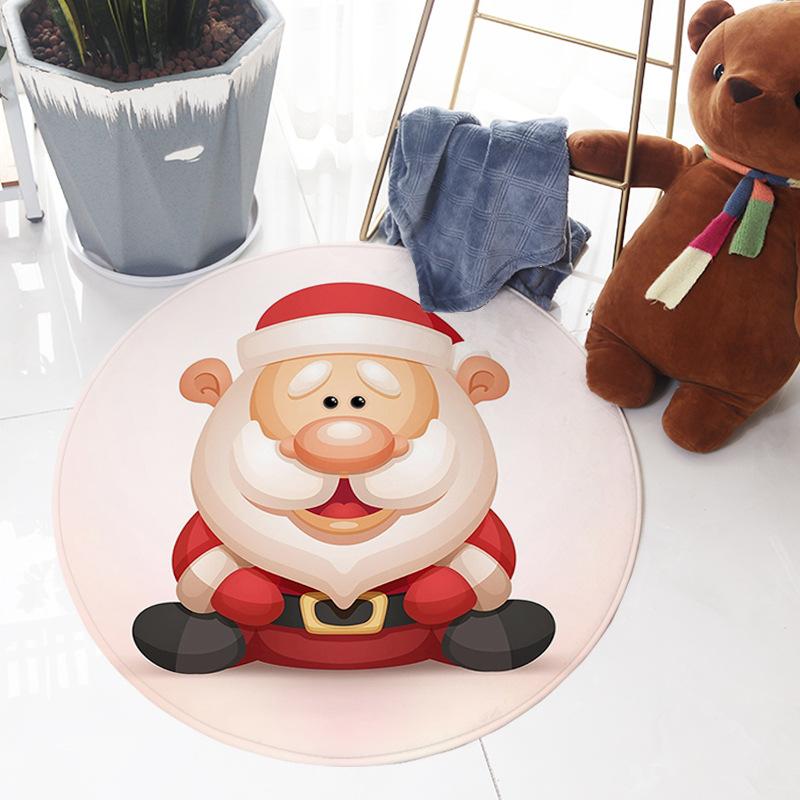 

Ковер с узором Санта-Клауса для дома, спальни, гостиной, дивана, коврики для детских игр, нескользящие коврики, рождественское украшение