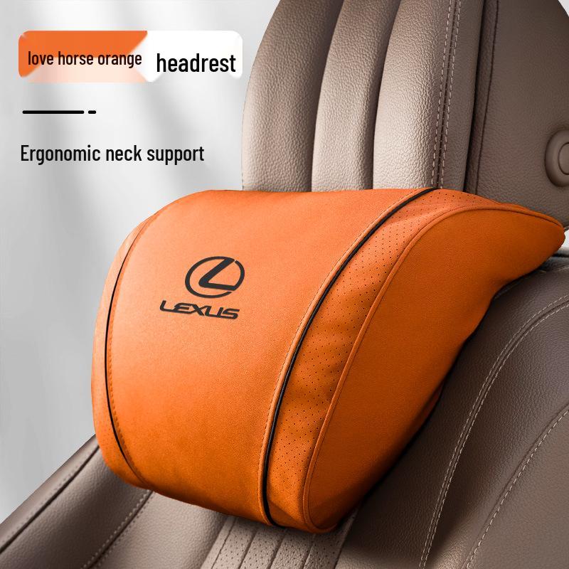 Lexus Headrest Lumbar Support Cushion for ES200, ES300h, NX, RX - Car Neck Protection Pillow.