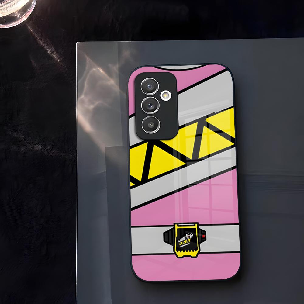 

P-PowerS-COOL R-RangerS Phone Case Glass For Samsung Galaxy S23 S24 S25 S21 S22 S20 Ultra Fe Plus A34 A54 A24 A52 A16 A53 M54 Co Samsung S23