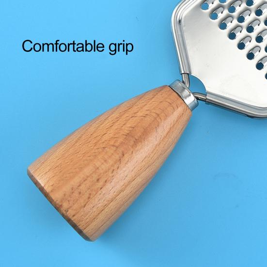 Gemüseraspel Bequemer Griff Einfache Bedienung Dick Rostfrei Leicht zu Reinigen Reibe Edelstahl Schokolade Zitrone Käsereibe für Küche