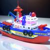 Electric Fire Rescue Boat Toy With Music Lights For Kids Development And Interactive Play