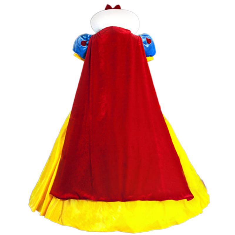 Women's Snow White Fairy Tale Princess Dress Halloween Costume