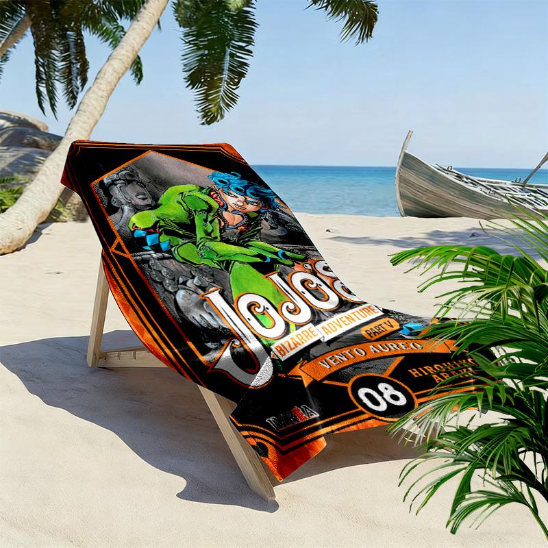 Vento Aureo: Duo's Epic Journey beach towel beach soft seaside Absorbent bath towel quick-drying swim towel beach towel Outdoor picnic beach mat
