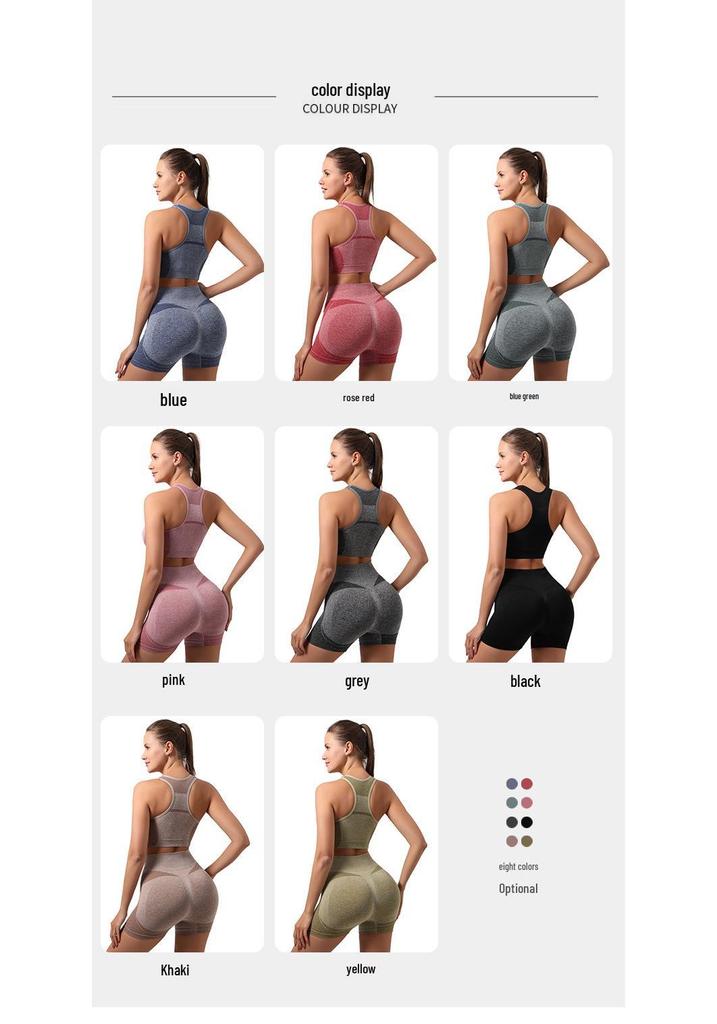 Damen Cross-Border Fitness Sportweste & BH Set