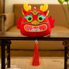 Cartoon Chinese Dragon Hanging Decoration with Tassels 2024 Year of The Dragon New Year 3D Dragon Ornament Pendant Home Decor Spring Festival Gift