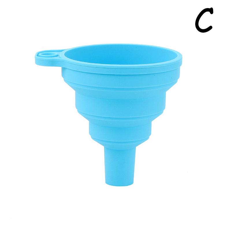 Food Grade Silicone Funnel Mini Silicone Folding Funnel Practical Kitchen Liquid Dispensing Mini Funnel Portable Kitchen Tools