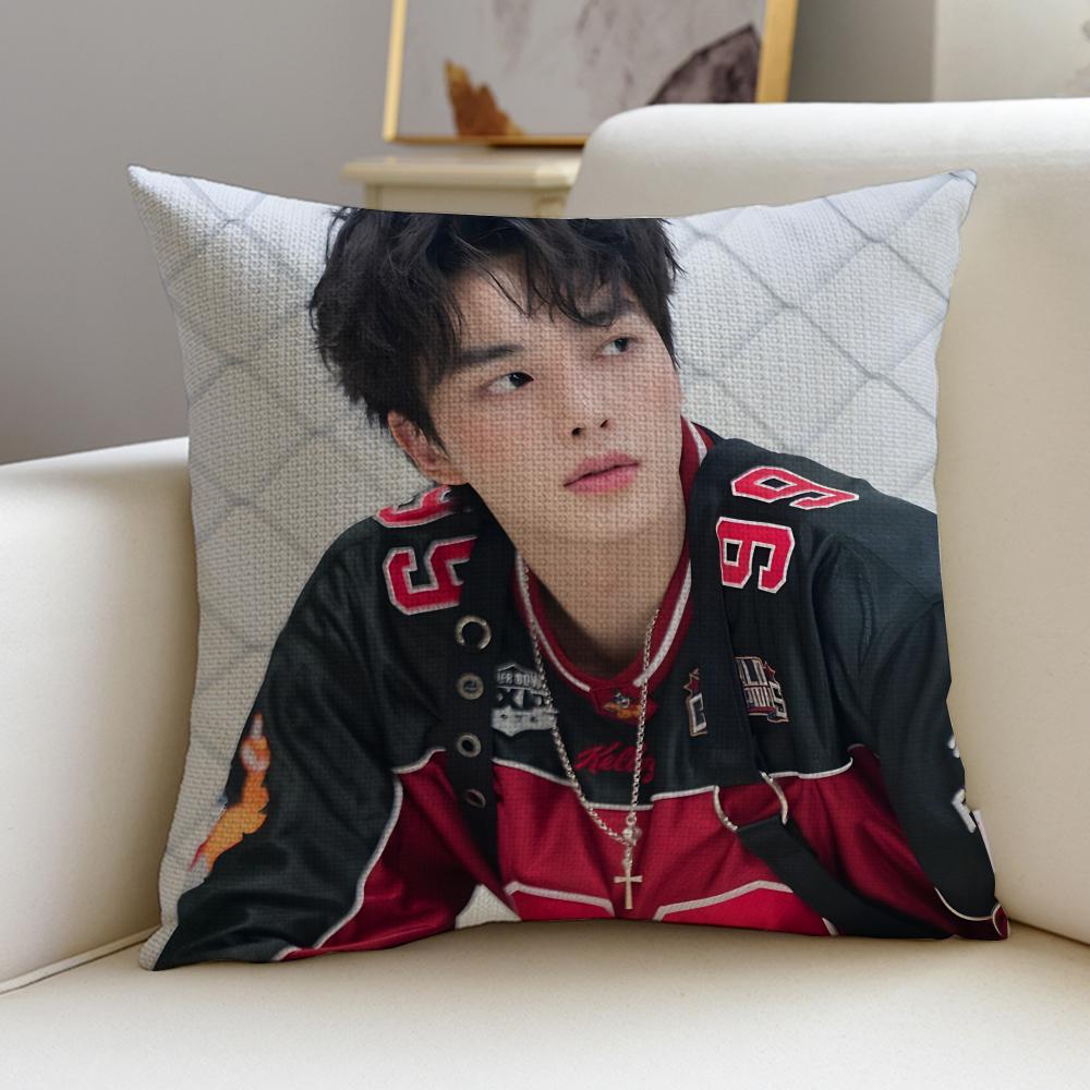 KKorean actor Song KangS Cushion Cover Breathable and skinfriendly linen pillowcase square removable and washable cushion