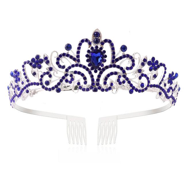 Crystal Crowns And Tiaras With Comb Headband For Girl Or Women Birthday Party Wedding Prom Bridal Christmas Valentine