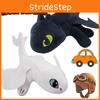 Toothless Dragon Helmet Sucker Plush Motorcycle Decoration 20cm Black
