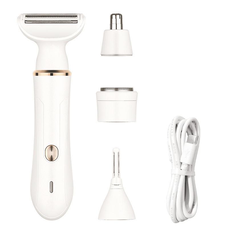 TEMU 4-in-1 Women s Electric Hair Remover: Multi-functional Shaver, Eyebrow Trimmer, and Nose Hair Trimmer. HY-6005