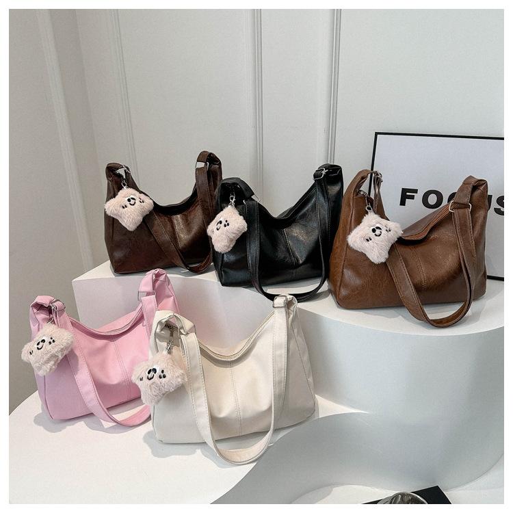 Bag Ladies Shoulder Crossbody Bag Handbag Pu Portable Commuting Fashion Casual