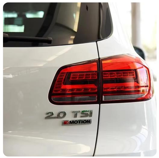 RUNTB1 3D Metal 4motion Logo Rear Trunk Car Badge Emblem Sticker Decals For VW 4 Motion Tiguan Passat B8 Polo Golf 6 7